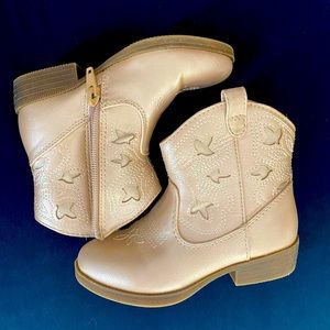 Metallic light pink/tan Cowboy boots
